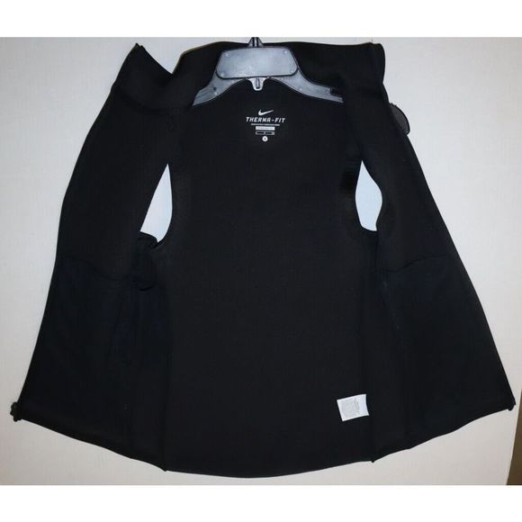 Nike 718910 010 Women's Sz S Black Therma-Sphere Max Full Zip Training Vest $155 - Picture 3 of 7